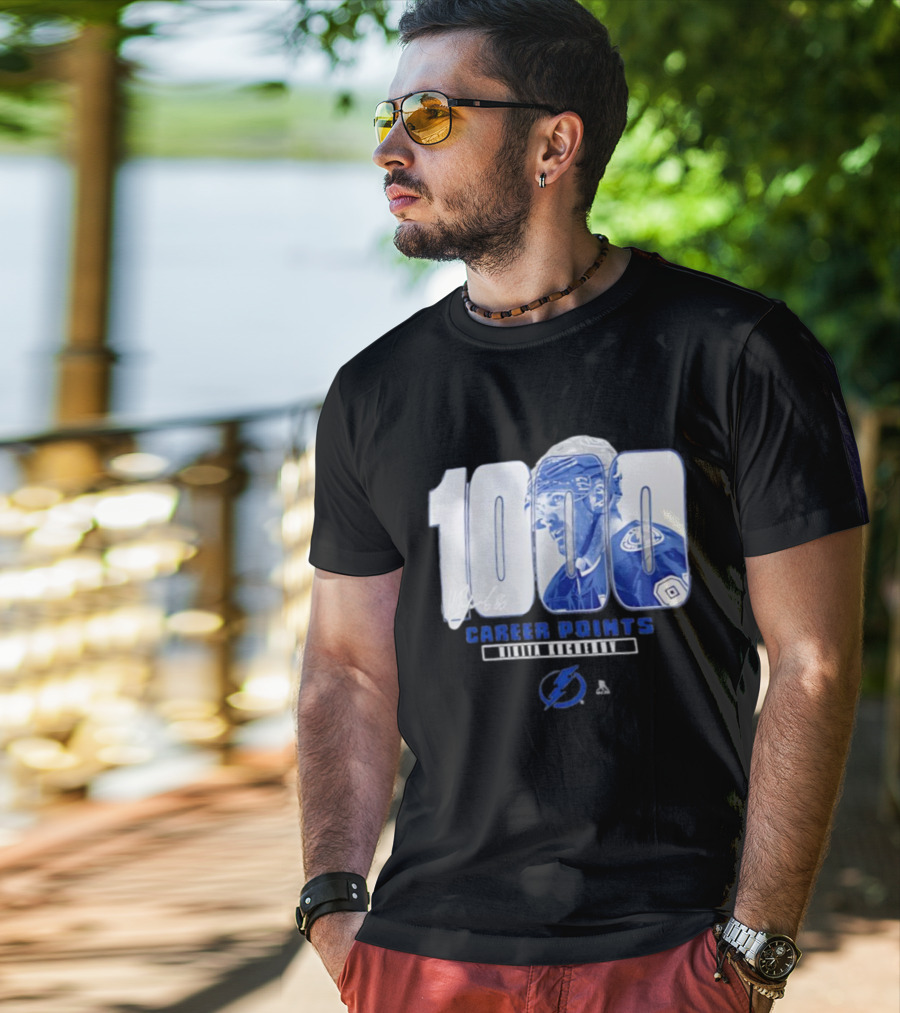 Tampa Bay Lightning Nikita Kucherov 1000 Career Points Signature T-Shirt