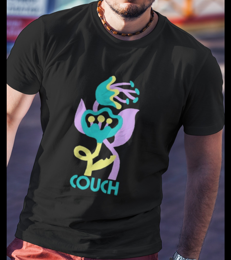 Couch Lily Flower Vibrant Abstract Botanical T-Shirt