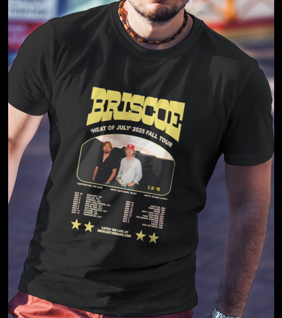 Briscoe Heat Of July 2025 Fall Tour Indie Folk Music T-Shirt