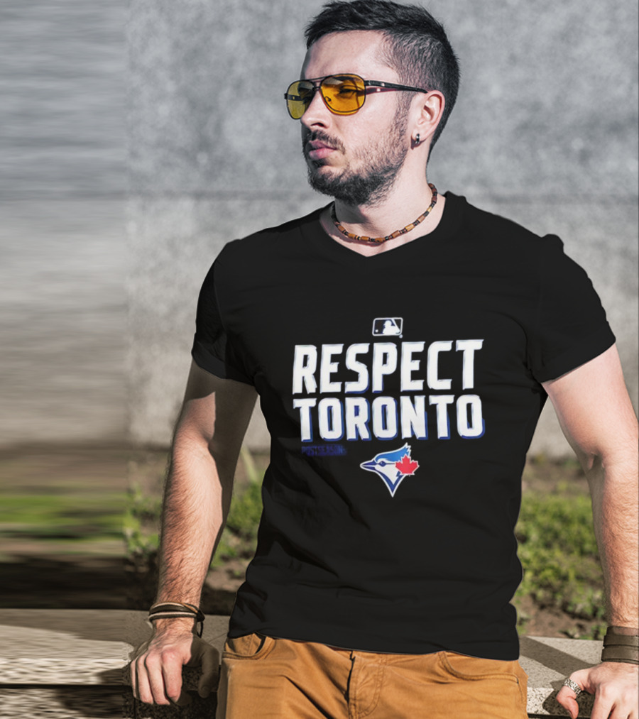 Toronto Blue Jays Respect Toronto MLB Baseball Team Logo T-Shirt