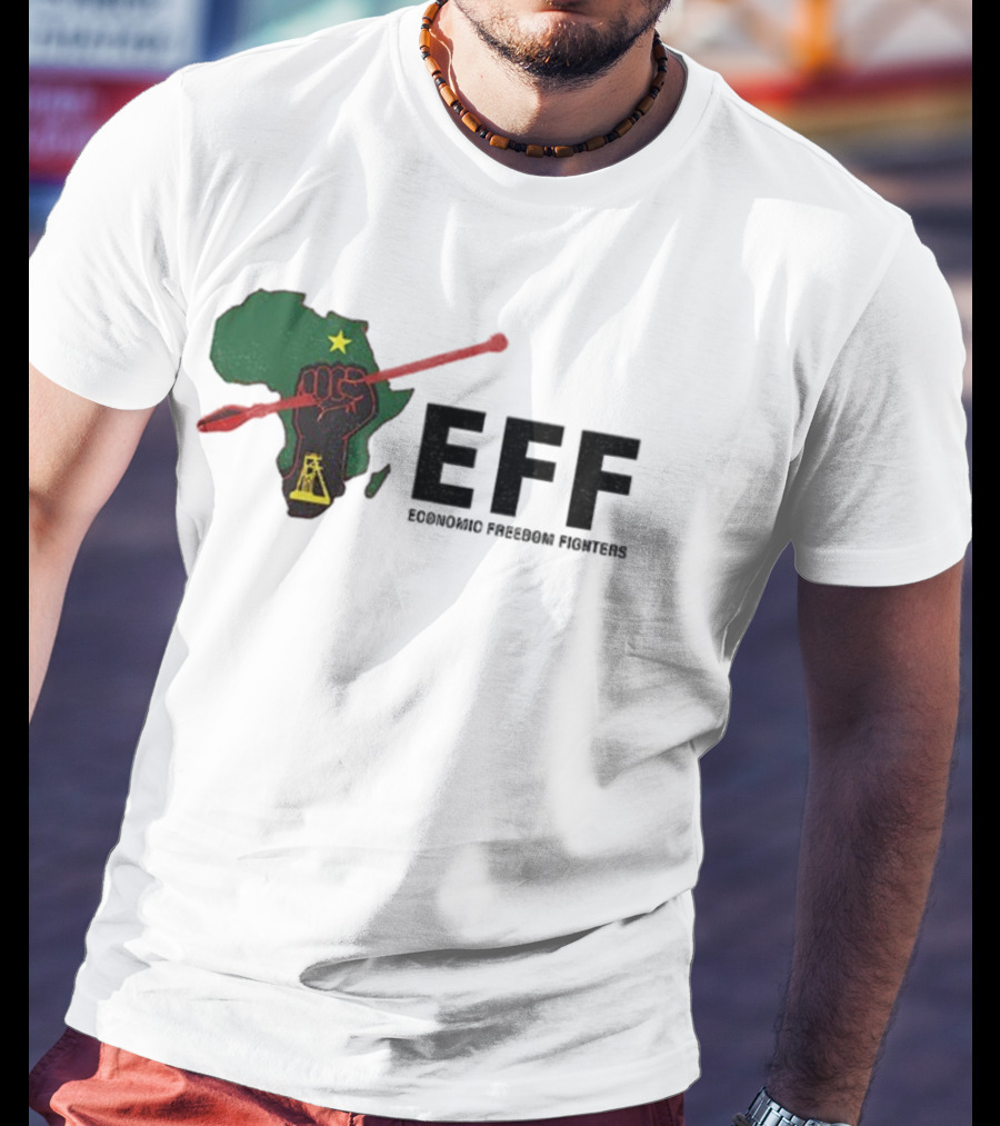 EFF Economic Freedom Fighters Africa Fist And Spear T-Shirt