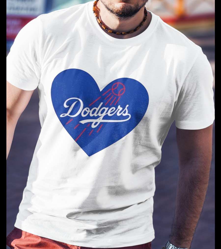 Los Angeles Dodgers Heart MLB Baseball World Series 2025 T-Shirt
