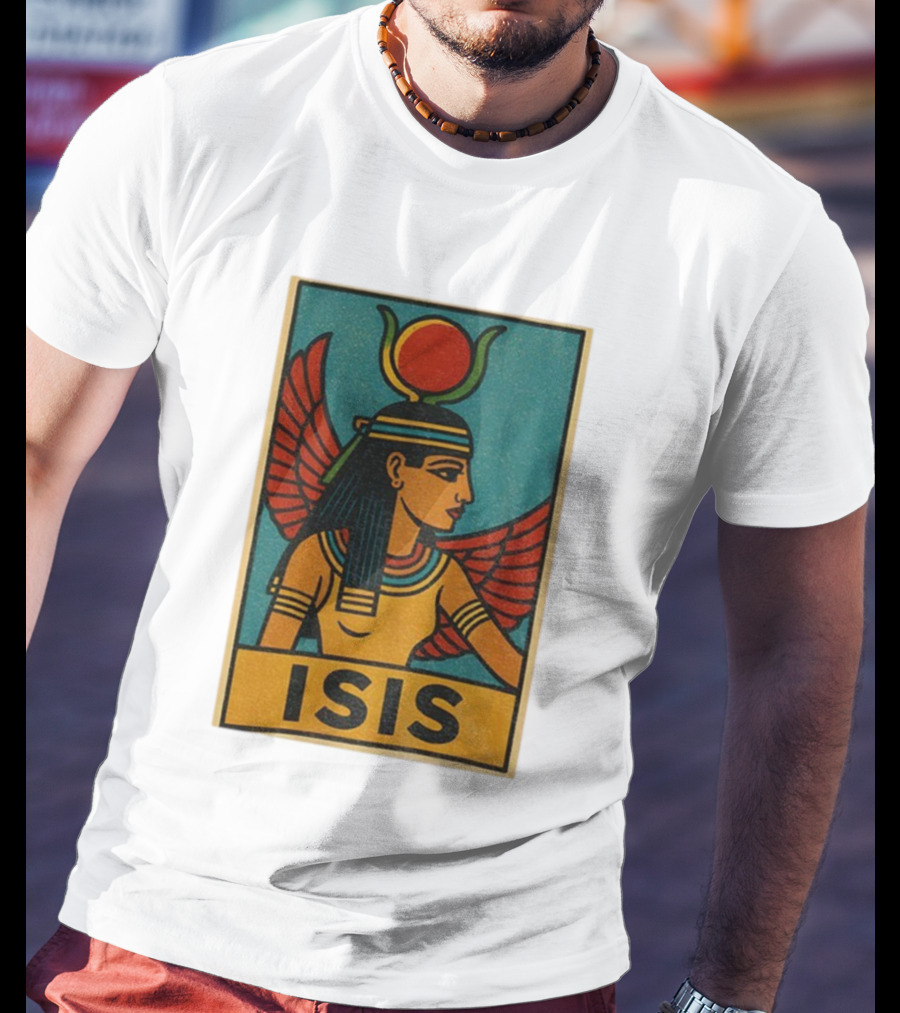 Isis Egyptian Goddess Comic Style For Mythology Fans And Divine Feminine Seekers T-Shirt