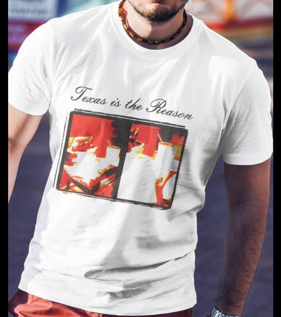 Texan Vintage Aesthetic With Retro Diner Imagery T-Shirt