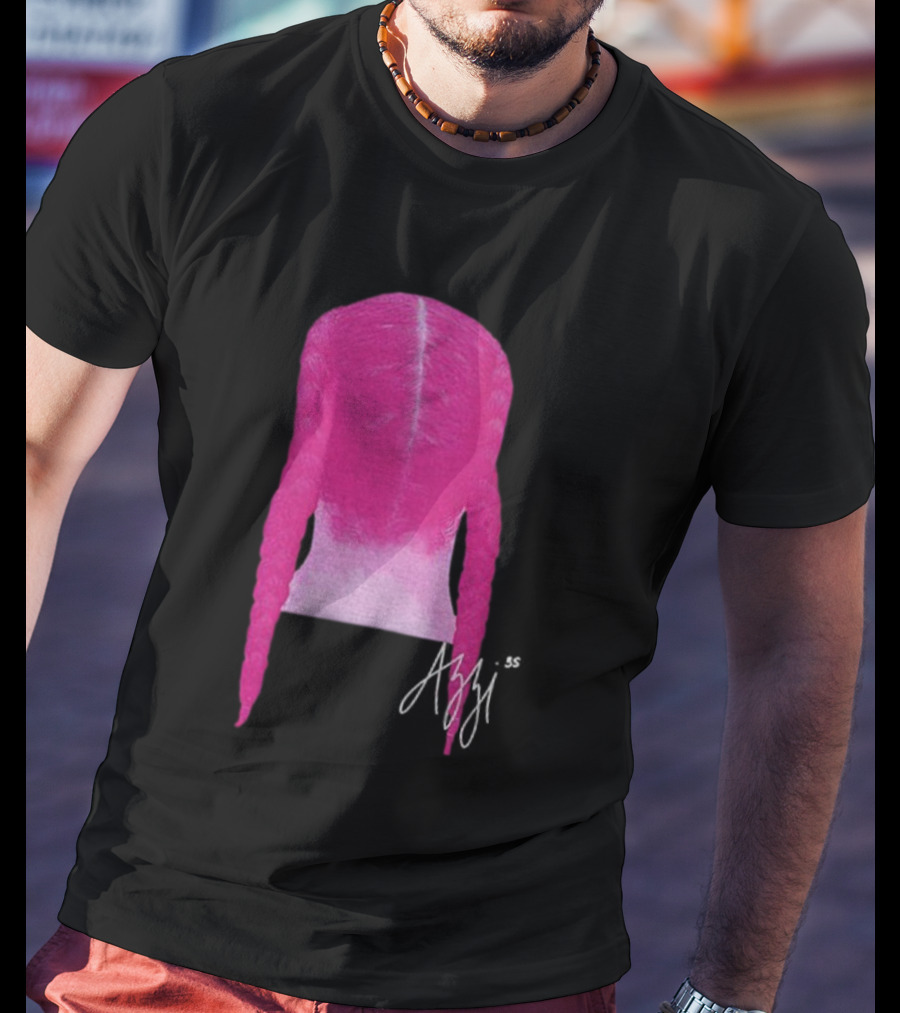 Azzi Fudd Iconic Pink Braid Signature T-Shirt