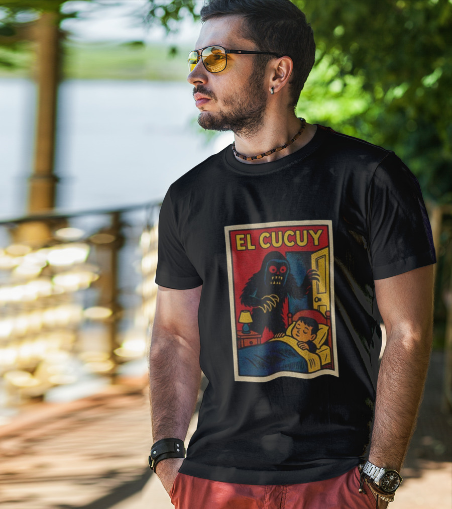 El Cucuy Latin Folklore Boogeyman Retro Comic Cover Nighttime Fright T-Shirt