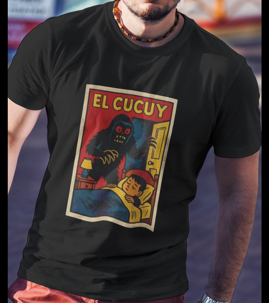 El Cucuy Latin Folklore Boogeyman Retro Comic Cover Nighttime Fright T-Shirt