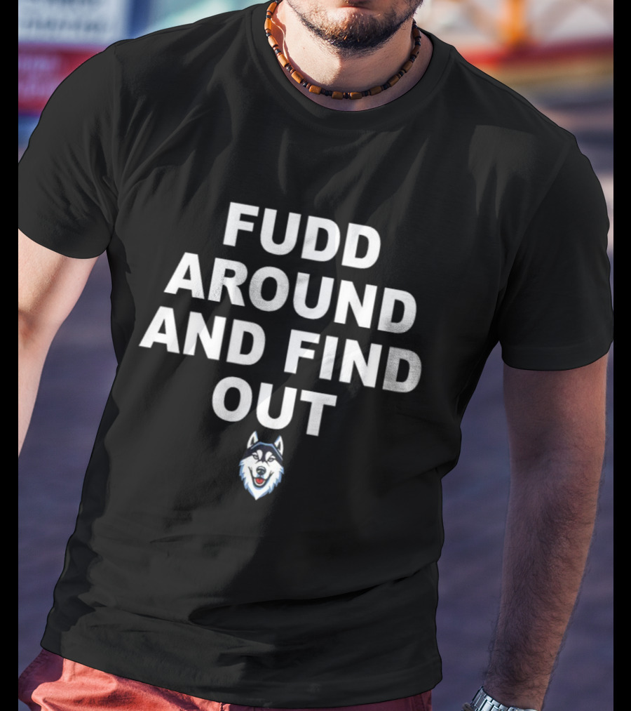 Fudd Around And Find Out Azzi Fudd Takes The Crown Husky Logo T-Shirt
