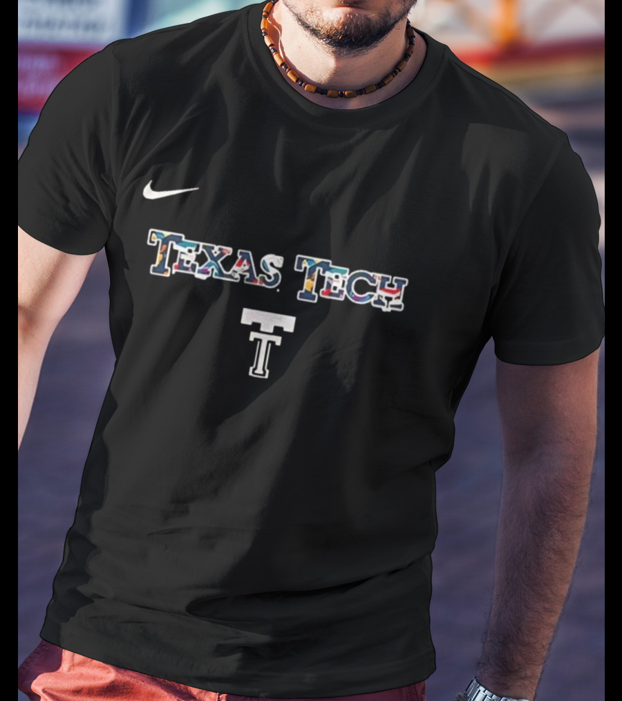 Texas Tech Nike Logo Multicolor Mosaic T-Shirt