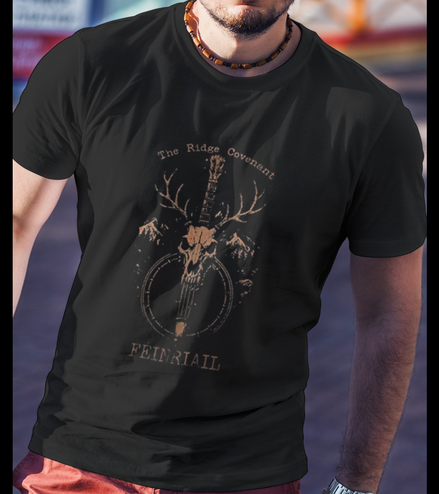 Ridge Covenant Feinriail Resistance Skull Buck Antlers Dagger Art T-Shirt