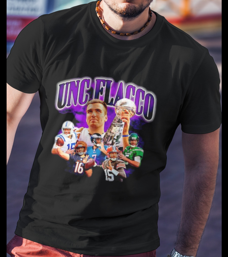 UNC Flacco Football Super Bowl Trophy Quarterbacks T-Shirt