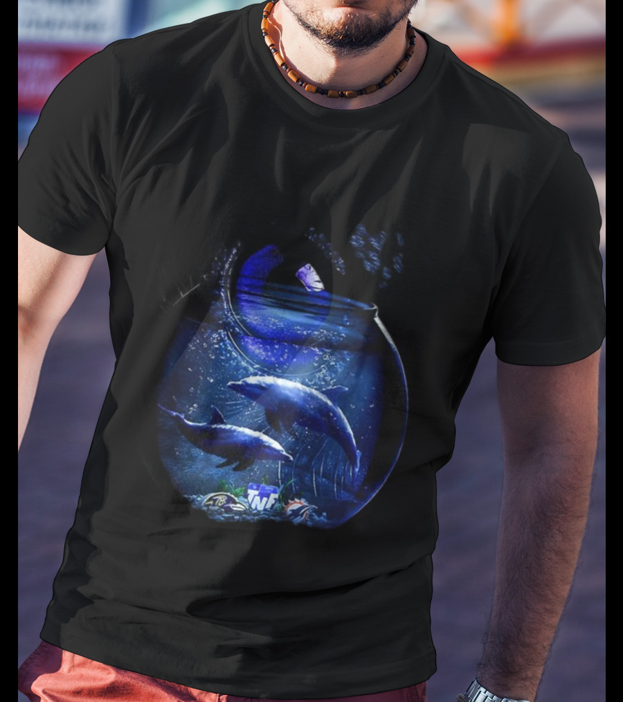 All Eyes On Baltimore Ravens Vs Miami Dolphins NFL 2025 Showdown T-Shirt