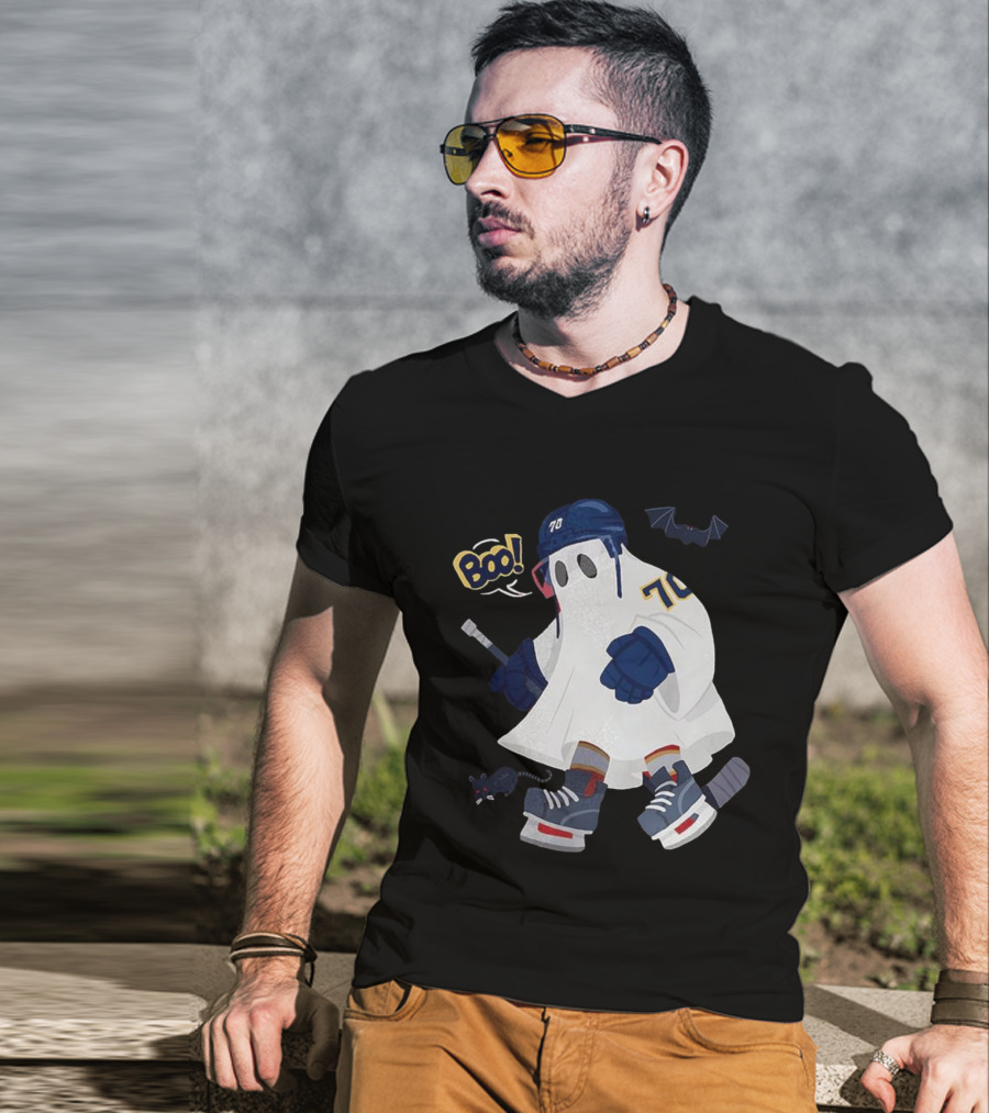 Florida Panthers NHL Halloween Boo Hockey Ghost 70 T-Shirt