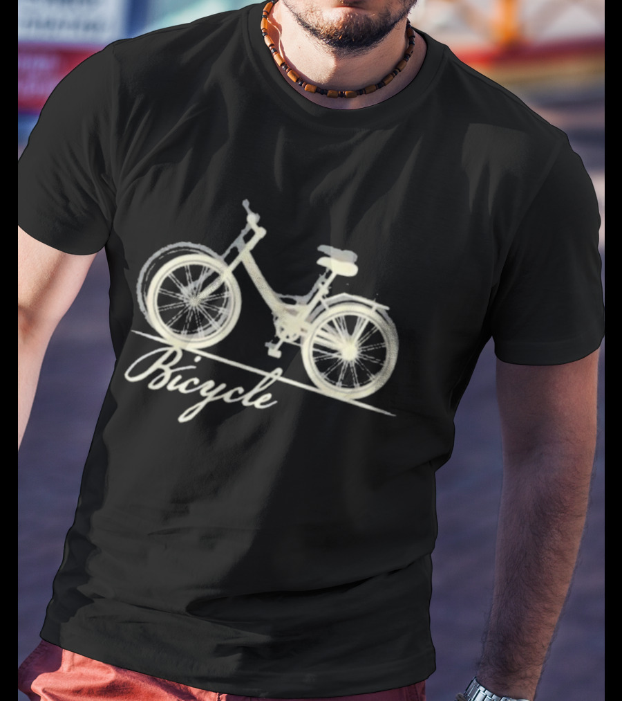 Bicycle Life & Beth John Retro Style T-Shirt