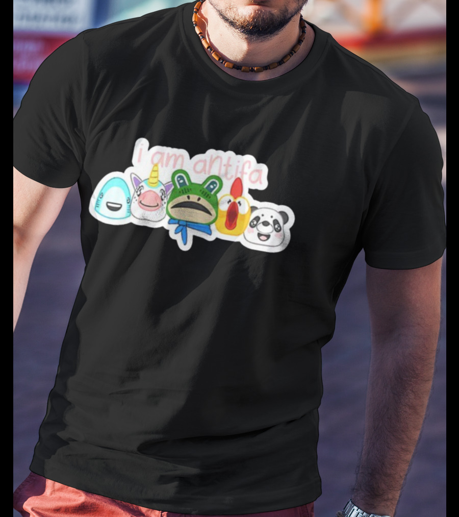 I Am Antifa Frog Portland Animal Protester T-Shirt