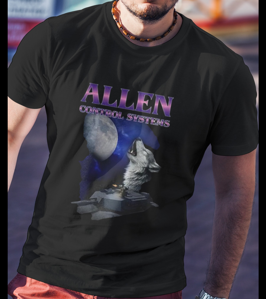 Allen Control Systems Howling Wolf Moon Tank Design T-Shirt