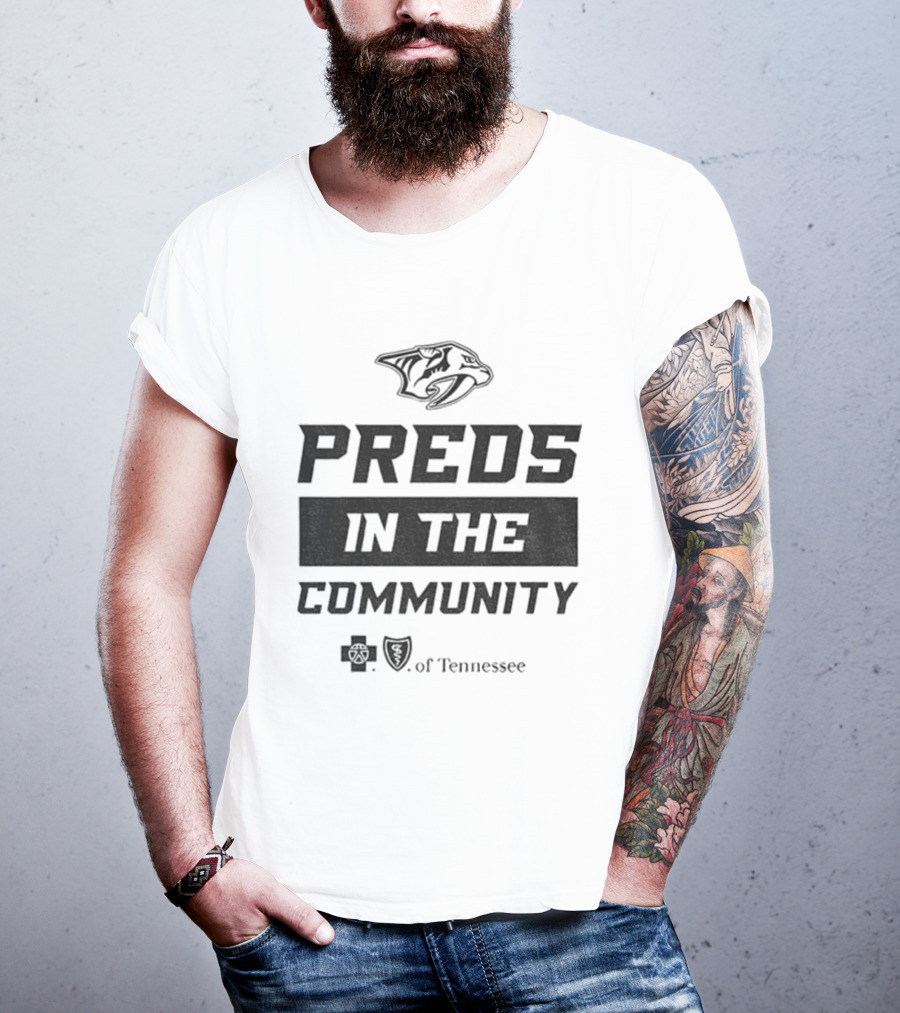 Preds In The Community Nashville Predators 2025 Tennessee T-Shirt