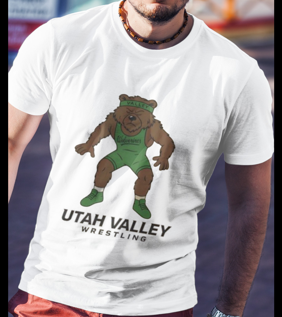 Utah Valley Wrestling Wolverines Bear Willy T-Shirt