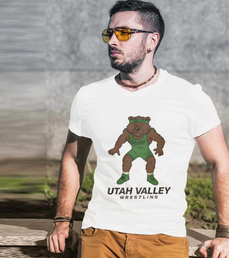 Utah Valley Wrestling Wolverines Bear Willy T-Shirt