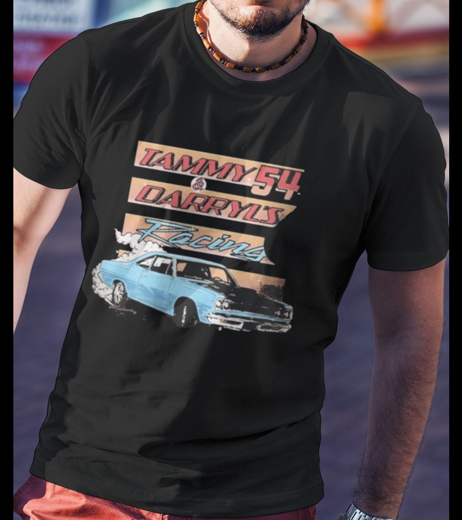 Tammy 54 Darryl's Racing Vintage Car Chelcie Lynn Trailer Trash Tammy T-Shirt