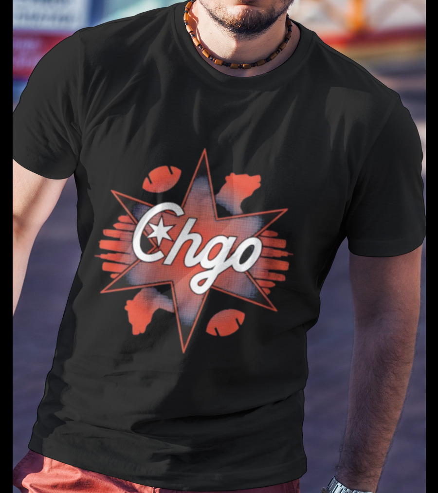 Chgo Star Football Claws T-Shirt