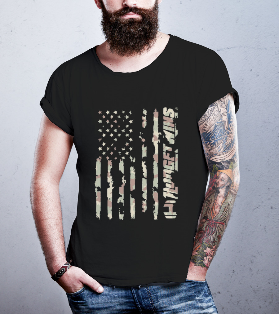 Camouflage Flag 9/11 Never Forget WMS T-Shirt