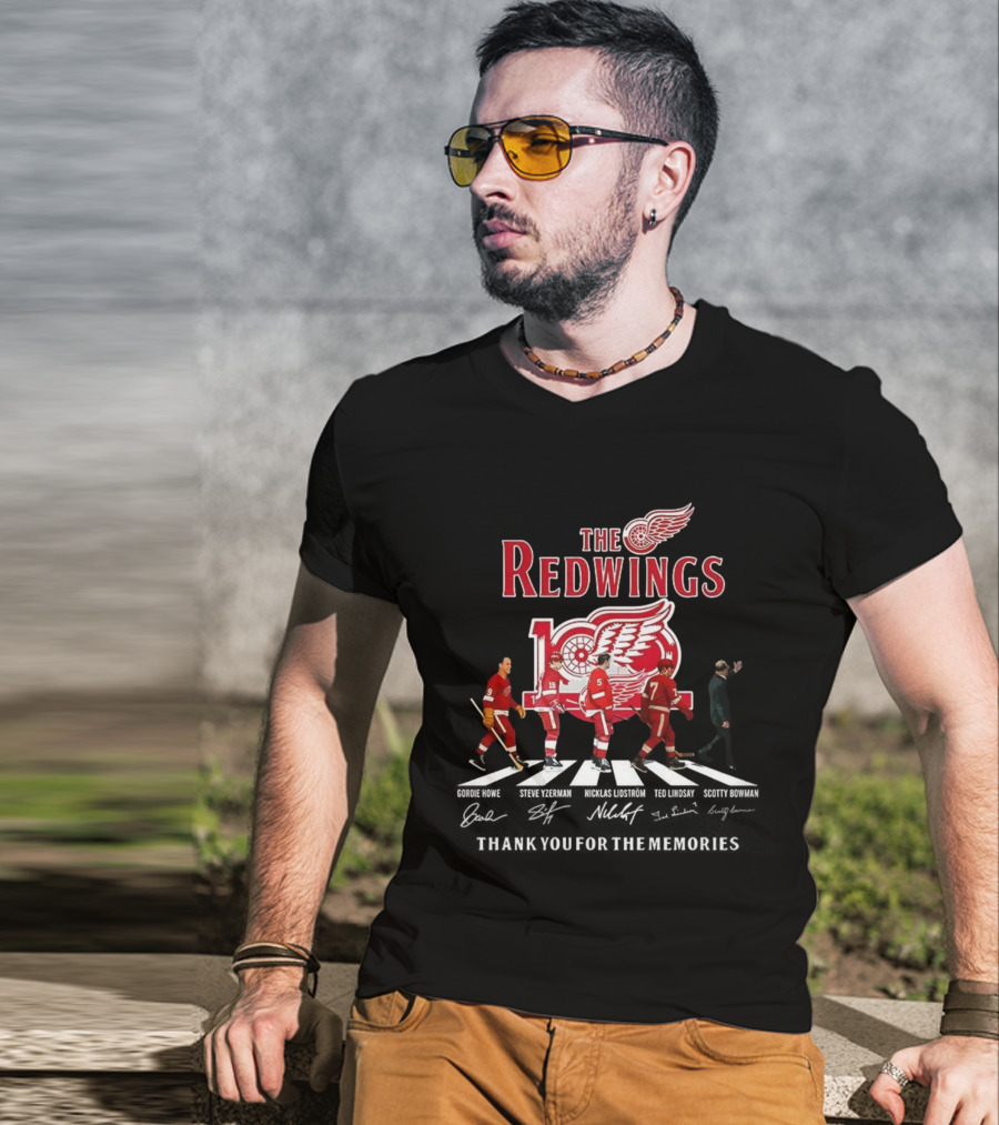 The Red Wings 100th Anniversary Thank You For The Memories Crosswalk T-Shirt