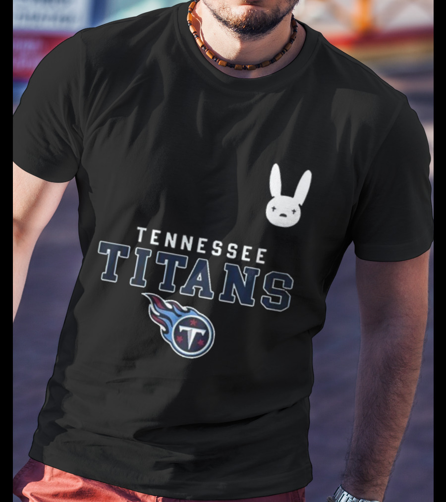 Tennessee Titans Bad Bunny DTMF Collaboration T-Shirt