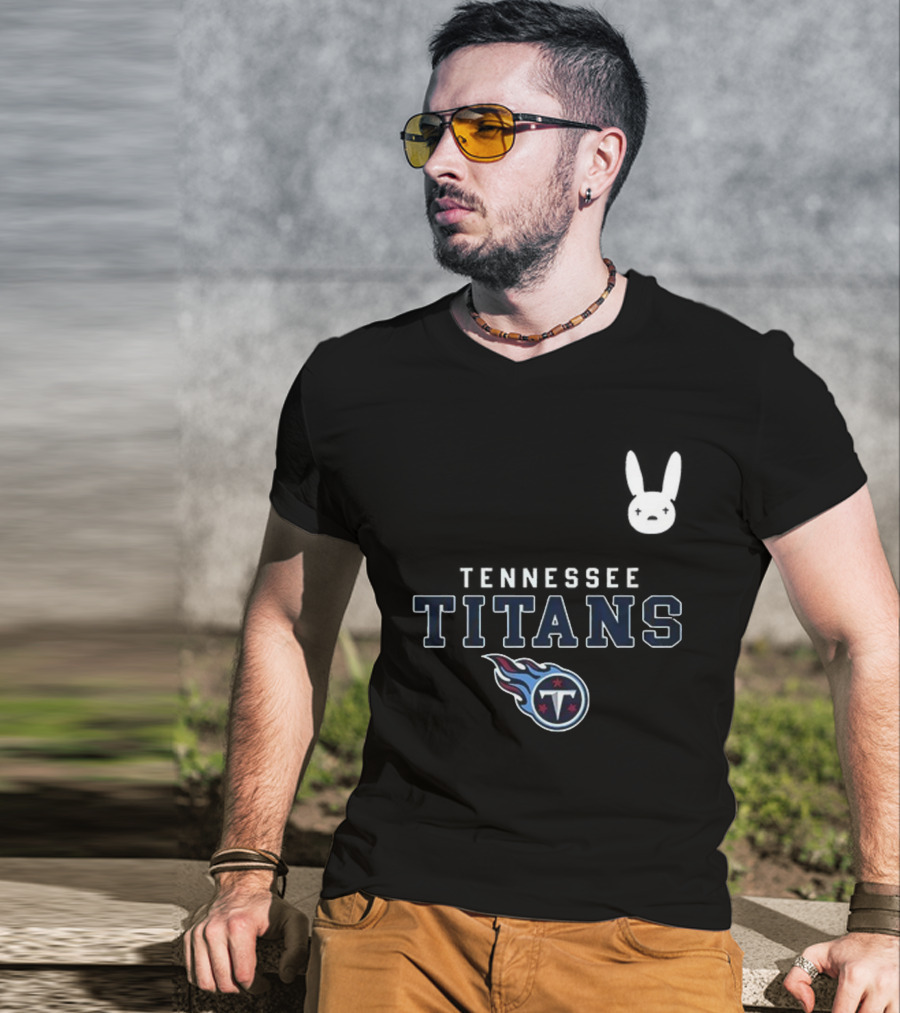 Tennessee Titans Bad Bunny DTMF Collaboration T-Shirt