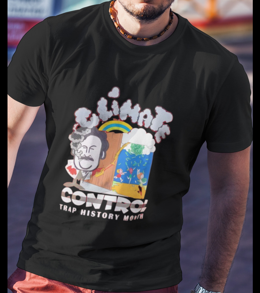 Jmacworldwide Climate Control Trap History Month Rainbow Cartoon Style T-Shirt