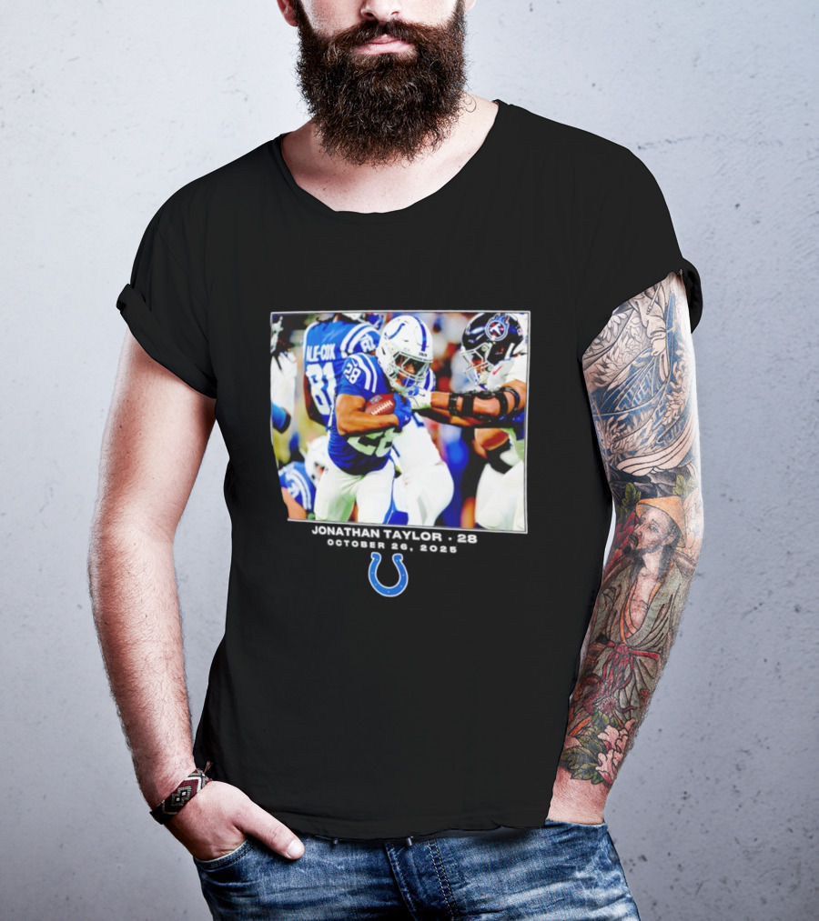 Jonathan Taylor Colts NFL Week 8 Action T-Shirt