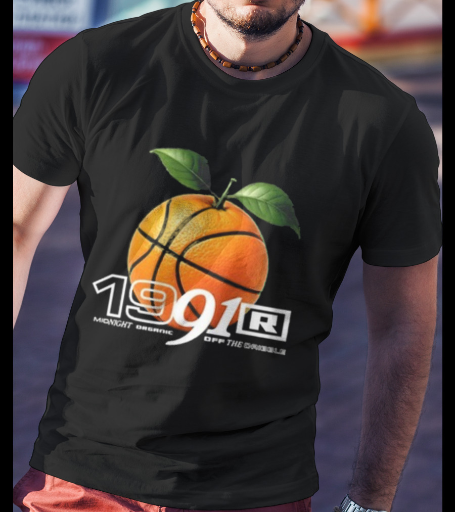 Larry June TFM 1991 Midnight Organic Off The Dribble 2.0 Basketball Orange T-Shirt