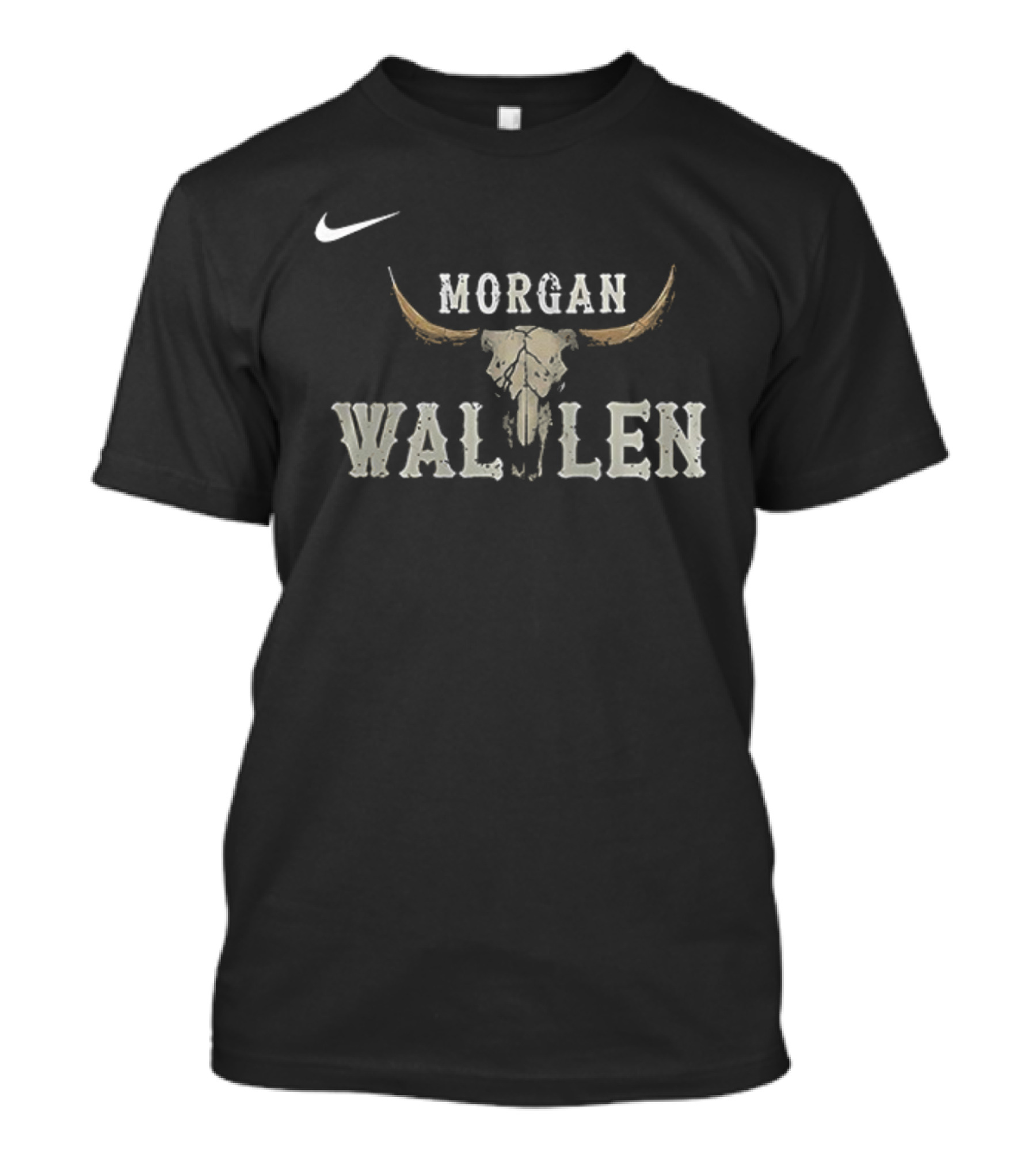 Morgan Wallen 2025 USA Tour Vintage Nike Longhorn Logo T-Shirt