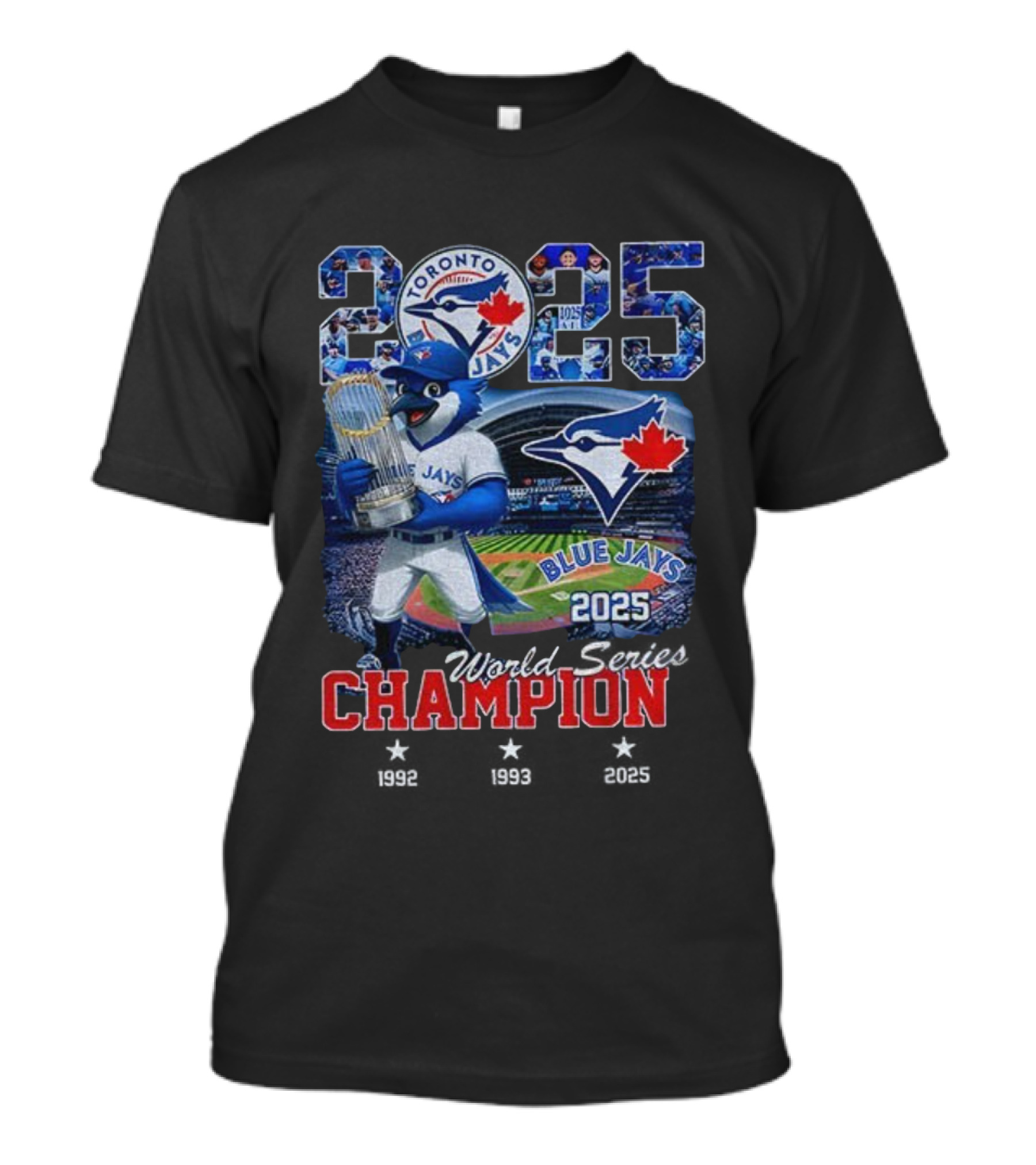 Toronto Blue Jays 2025 World Series Champion Victory Celebration T-Shirt