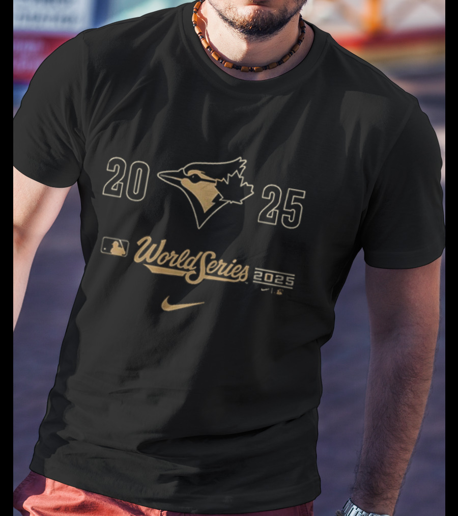 Toronto Blue Jays 2025 World Series AL Champions Golden Nike MLB T-Shirt