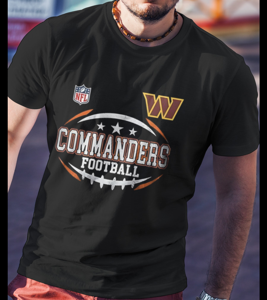 NFL Washington Commanders Football Harley Davidson Motorcycle T-Shirt