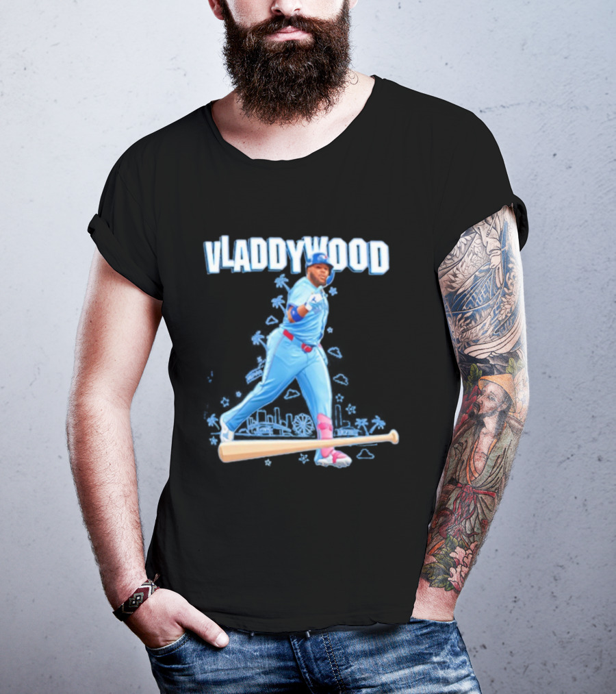 Vladdywood Vladimir Guerrero Jr. Toronto Blue Jays MLB Baseball Player Iconic Style T-Shirt