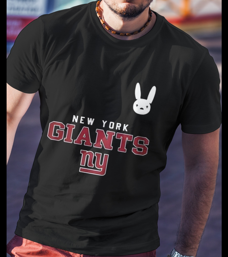 New York Giants NY DTMF Bad Bunny Collaboration T-Shirt