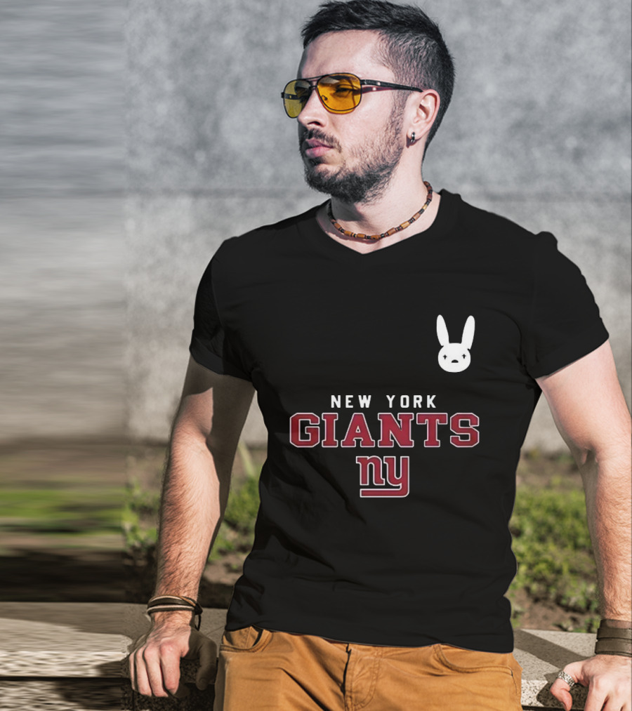 New York Giants NY DTMF Bad Bunny Collaboration T-Shirt