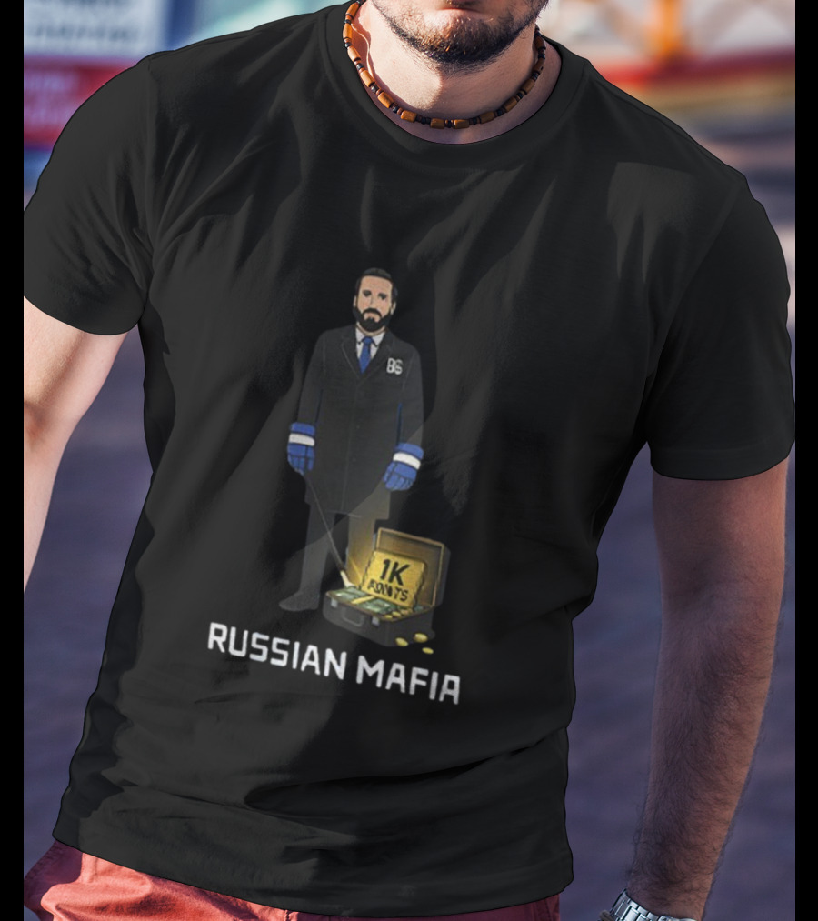 Russian Mafia Nikita Kucherov 1K Points Milestone Tampa Bay Lightning T-Shirt