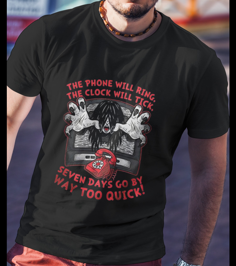 Eerie Halloween Countdown Seven Days Horror Theme T-Shirt