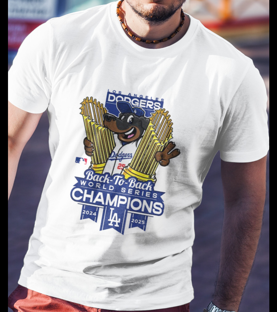 Los Angeles Dodgers Back-to-Back World Series Champions 2024-2025 T-Shirt