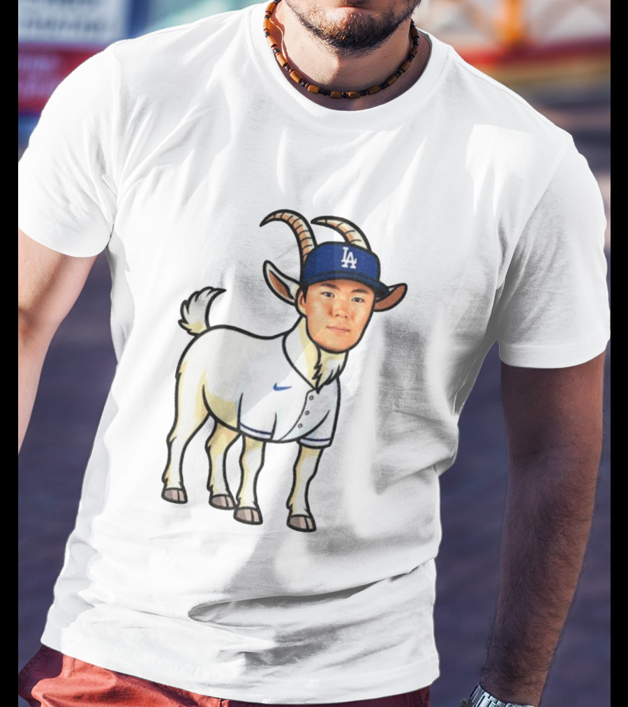 Los Angeles Dodgers Yoshinobu Yamamoto Goat MVP LA Cap T-Shirt