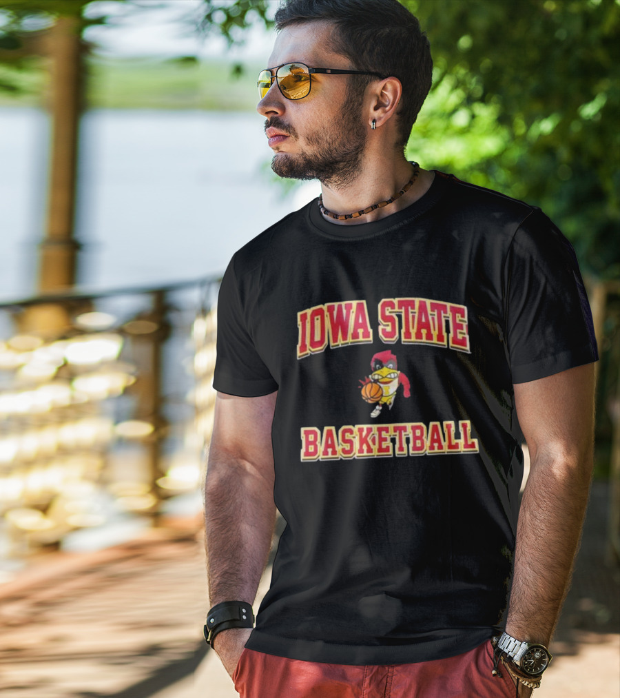 Iowa State Cyclones Basketball Cy Mascot T-Shirt