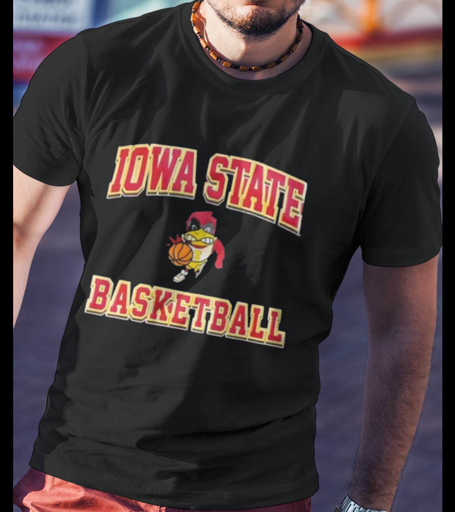 Iowa State Cyclones Basketball Cy Mascot T-Shirt