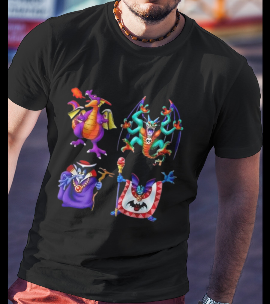 Dragon Quest I & II HD-2D Remake Iconic Boss Monsters Compilation T-Shirt