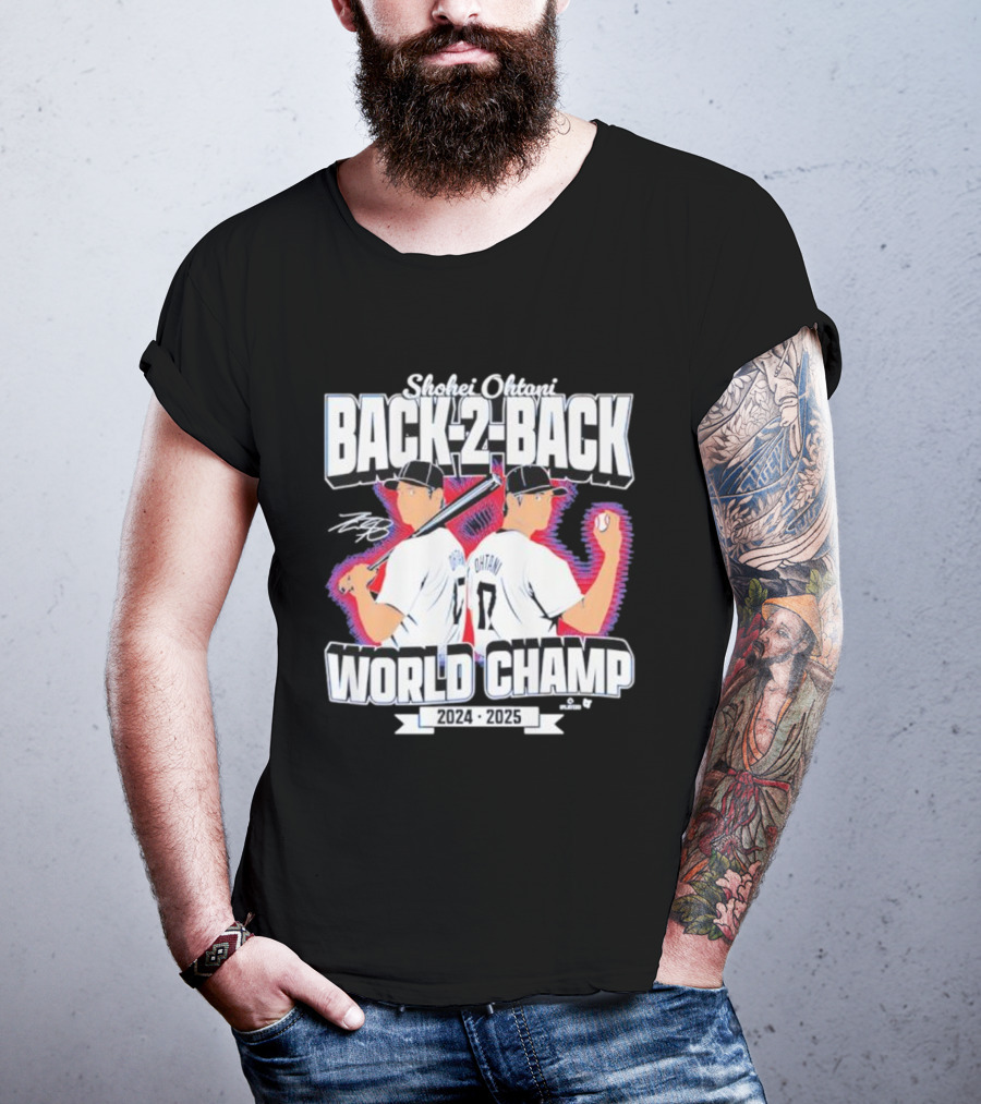Shohei Ohtani Back-2-Back World Champ 2024 2025 T-Shirt