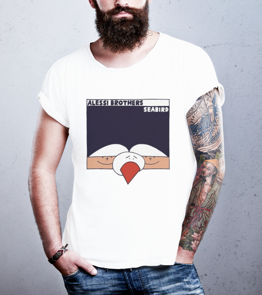 Alessi Brothers Seabird Cartoon Style Duo With Seagull T-Shirt