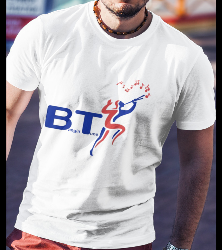 BT Bangin Tune Music Notes Jazz Player T-Shirt