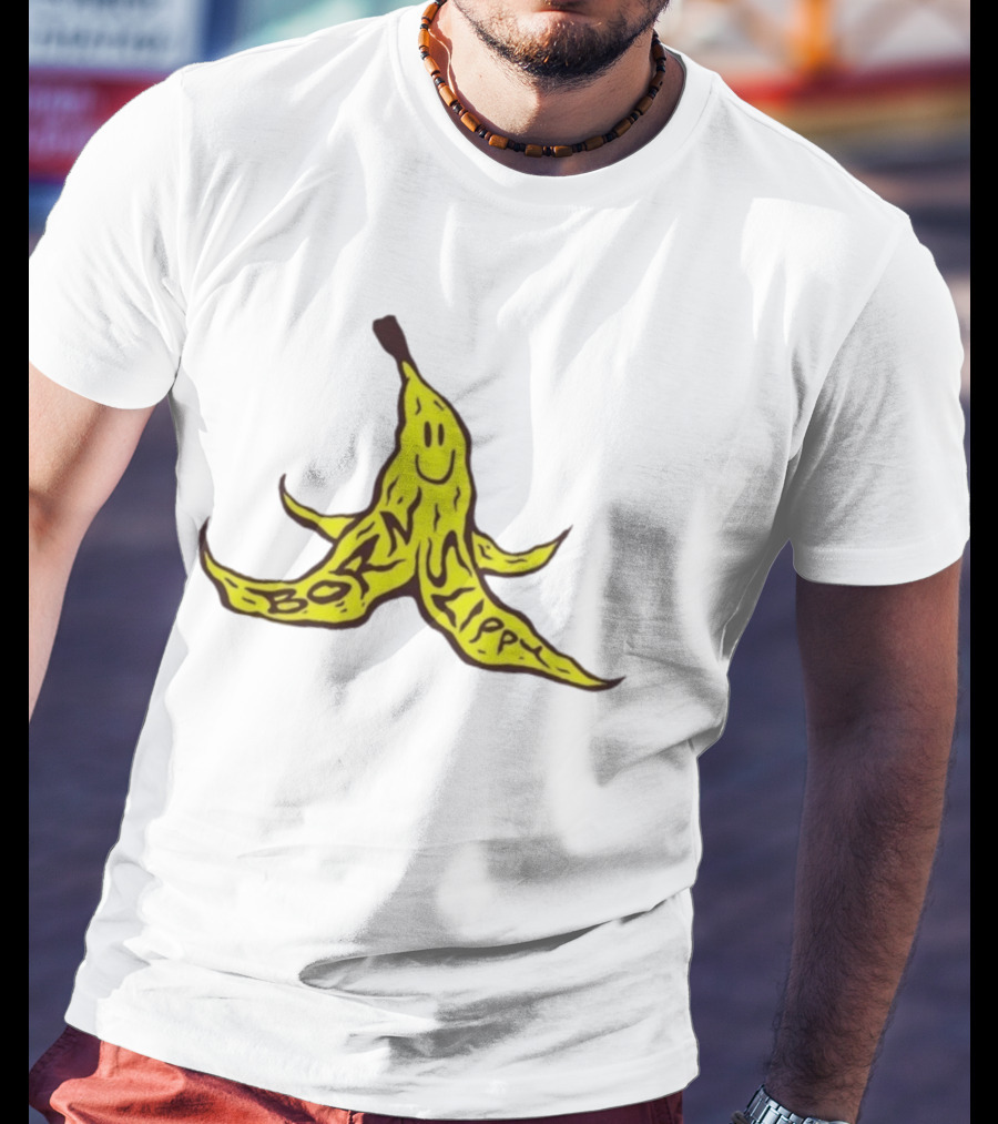 Born Slippy Banana Happy Face Icon Nostalgia T-Shirt